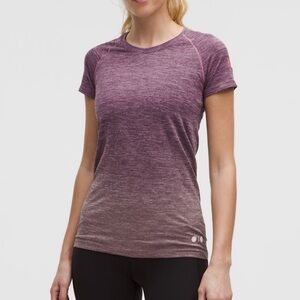 Lululemon Team Canada Swiftly Tech Short Sleeve 2.0 Hip Length CPC Logo NEW 0 2